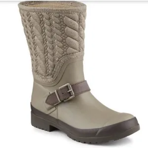 Sperry Women’s Walker Fog Rain‎ Boot Taupe Rope Size 10 B103 thumbnail 1