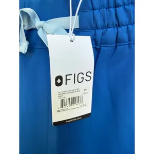 FIGS High Waisted Relaxed Jogger Scrub Pants Royal Blue Womens Size Small Petite thumbnail 3