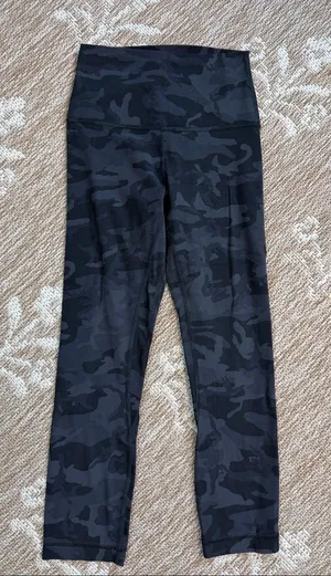 Lululemon Black Camo High-Waist Leggings thumbnail 1