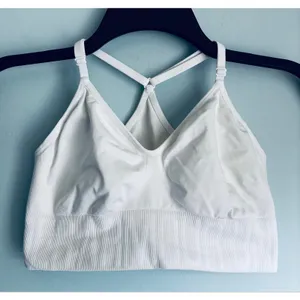 Under Armour Sports Bra White Large Pullover Lightweight thumbnail 5