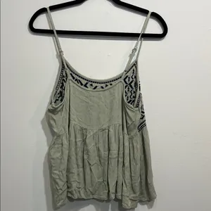 sim & Sam olive green navy blue Patterned Camisole thumbnail 4