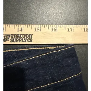 Zara Womens Large Denim Jean Mini Skirt Dark‎ Wash Pockets Button Fly Festival thumbnail 5