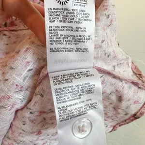 Reformation | Daria 100% Linen Basque Waist Floral Mini Dress in Rosin Pink thumbnail 8