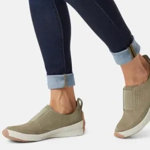 Sorel Out N About Plus Slip-On Shoes Green Size 7 thumbnail 1