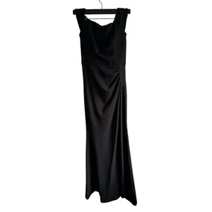 Xscape Off-Shoulder‎ Scuba Crepe Gown Black 4 thumbnail 4