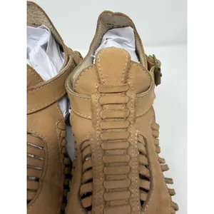 Freebird Poisn Huarache Bootie Sandals Tan Leather Woven Block Heel Womens 9 thumbnail 12