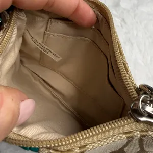 COACH Green Khaki Signature Canvas Wristlet thumbnail 7