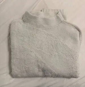 Abercrombie & Fitch Cream Mock Neck Sweater thumbnail 1