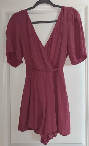 Altar’d State pink romper  thumbnail 1