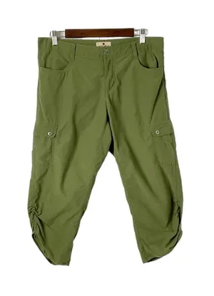Woolrich Capri Hiking‎ Pants Size 8 Olive Green thumbnail 1