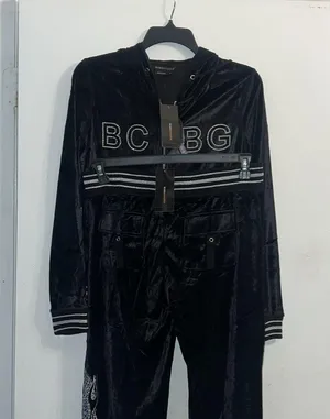 BCBG Max Azria BLACK VELVET BLING SILVER STUD DRAGON & LOGO HOODIE & CROPPED PANTS SET NWT thumbnail 2