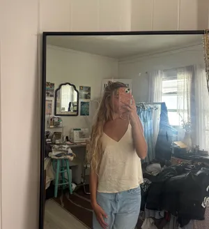 Butter Yellow Silk Top thumbnail 3