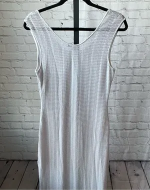 Sky Light Gray Maxi Sheer Swim Cover Up Size Small thumbnail 3