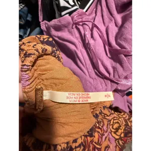 Free People Boho Floral Jumpsuit Purple Orange Small thumbnail 3