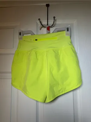 Aerie High-Waist Neon Yellow Women’s Active‎ Shorts thumbnail 2