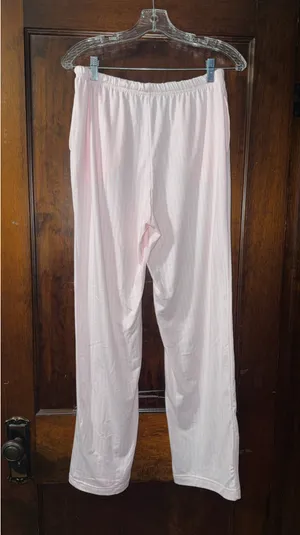 Pink and white striped pj pants thumbnail 2