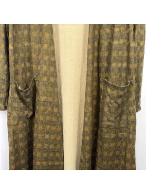 LuLaRoe Sarah M Plaid Long Duster Cardigan NWT thumbnail 3