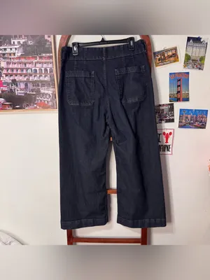 Anthropologie Maeve Colette High-Rise Wide-Leg Cropped Jeans thumbnail 6