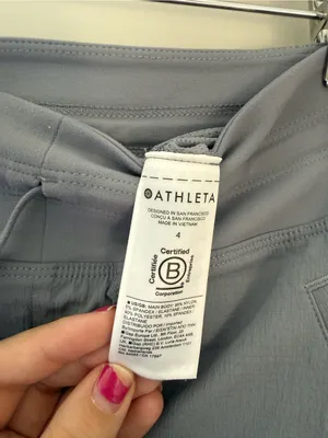 Athleta Trekkie Hiking Skort Gray Blue Built-In Shorts Women’s Size 4 thumbnail 8