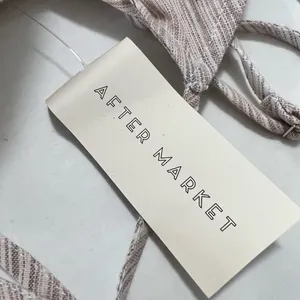 AFTER MARKET‎ Striped Wrap Midi Dress Beige Tan Spaghetti Strap Tie Waist thumbnail 10
