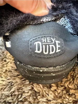 Hey Dude Britt Boho slip-on shoes Gray & Black US 9 thumbnail 6