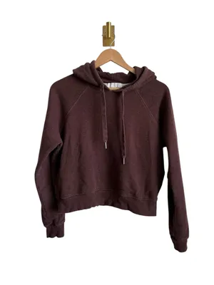 Spiritual Gangster Hallie Phases Cropped Hoodie Moon Graphic Brown Medium thumbnail 3