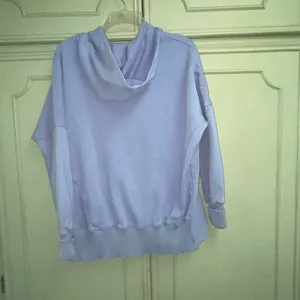 Bucket List Size Small Washed French Terry Hoodie Oversized Light Blue thumbnail 2