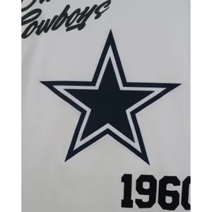 Pro Line Dallas Cowboys Graphic T-Shirt White Womens Small 1960 NFC Patch Logo thumbnail 6
