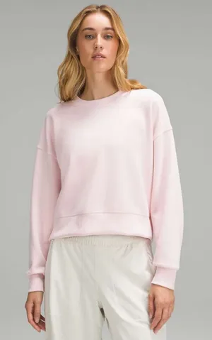 Lululemon Softstreme Perfectly Oversized Crew Pink Size 8 thumbnail 1