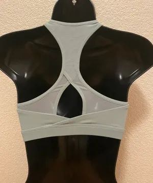 Gymshark crossover sports Bra Green NWT size S thumbnail 5