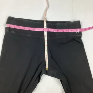 Victoria’s Secret PINK Black Classic Cotton Leggings Dog Logo Size Large thumbnail 4