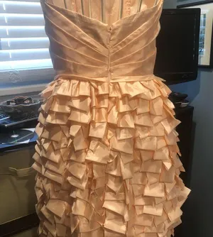 5|48 Strapless silk dress special occasion Size 2 Pink thumbnail 2