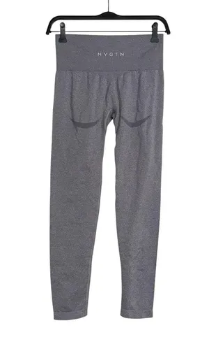 NVGTN Contour Seamless Gray High-Waisted Athletic Leggings MEDIUM thumbnail 4