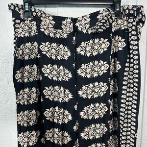 Omika Sinatra Pant Black and Tan Oversized Wide Legged Ankle Pants Size XL EU thumbnail 4
