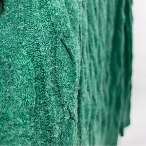 Aerie oversized green cable Knit Sweater size L thumbnail 13
