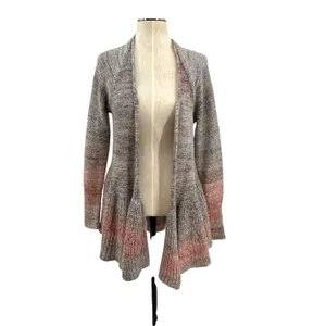 Anthropolgie‎ Knitted and Knotted Cody Peplum Cardigan Sweater Red Size Small thumbnail 3