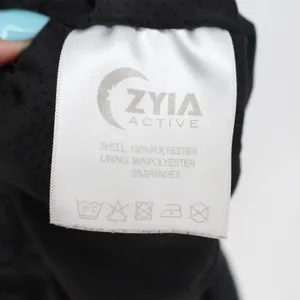 Zyia Active Shorts Womens M Leopard Print Black Athletic Running Excellent thumbnail 4