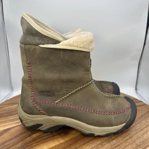 Keen Hoodoo Mid Boots‎ Brown Brown Leather Outdoor Waterproof Women's 6.5 thumbnail 1
