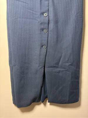 Abercrombie & Fitch Pinstripe Midi Sleeveless Dress NWT Small thumbnail 6