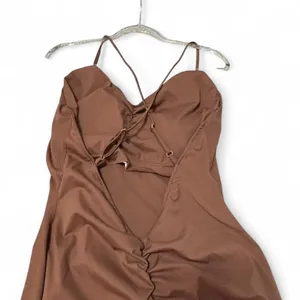 chocolate brown wide-leg jumpsuit Size XL thumbnail 8