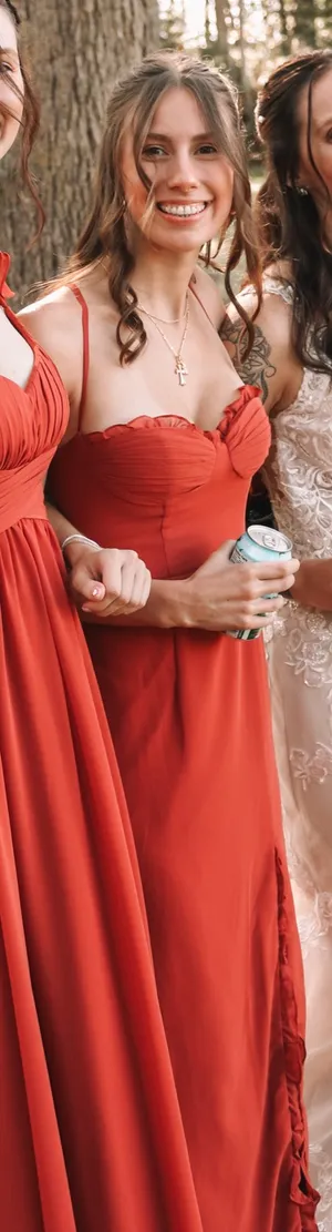Azazie Dress Bridesmaid Chiffon thumbnail 1