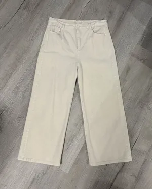Altrd State Cream Corduroy Wide Leg Jeans thumbnail 1