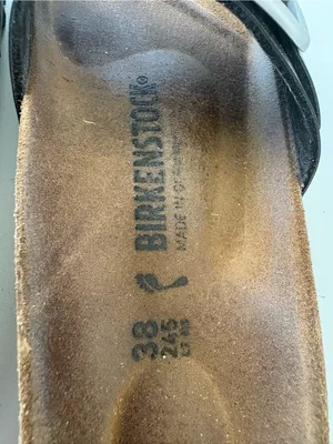 Birkenstock Madrid Big Buckle Slide Sandals Womens Size 38 Black Leather thumbnail 8