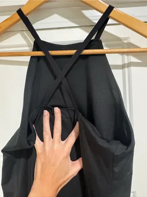 Madewell Flex Fitness Dress in Black Size Small thumbnail 9