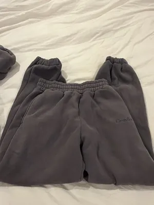 Comfrt sweatpants and sweatshirt set steel grey thumbnail 6