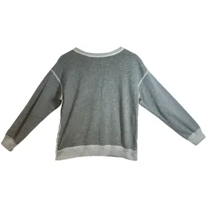 Abercrombie & Fitch Gray Colorblock Snap Side Pullover Sweatshirt Top Size Small thumbnail 2