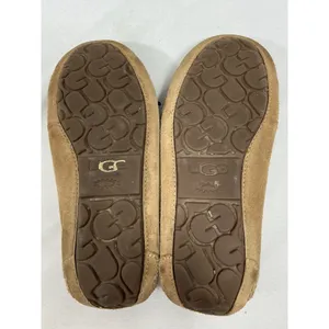 Womans Ugg Slip On Moccasins Size 6 Chestnut Lined thumbnail 6