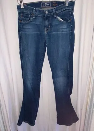 7 For All Mankind The Lexie Petite Women's Blue Jeans Size 25 thumbnail 1