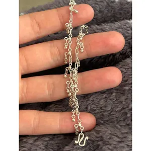 C180 925 sterling silver bracelet 7.5 inch thumbnail 3