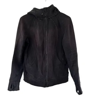 Lululemon Black Full Zip Hoodie Sz 8 thumbnail 1